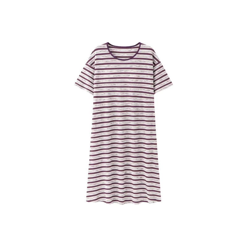 Gongdie Nightgown Women's Purple-0