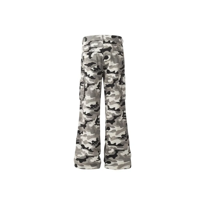 YINLEI Casual Pants Unisex Camouflage-1
