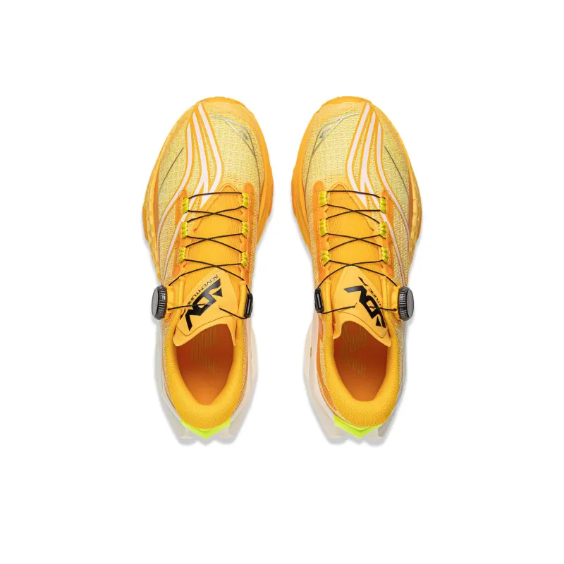 LiNing Anti Slip Wear Resistant Low Top Trail Running Shoes Men's Yellow-3
