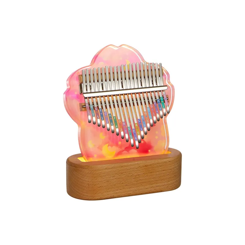 CEGA Acrylic Kalimba Fully Transparent Appearance 17/21 Keys Thumb Piano-46