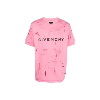 Givenchy 2 Layers Classic Fit Hole T Shirt