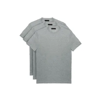 PRADA T-Shirts Men 3 Pack Gray