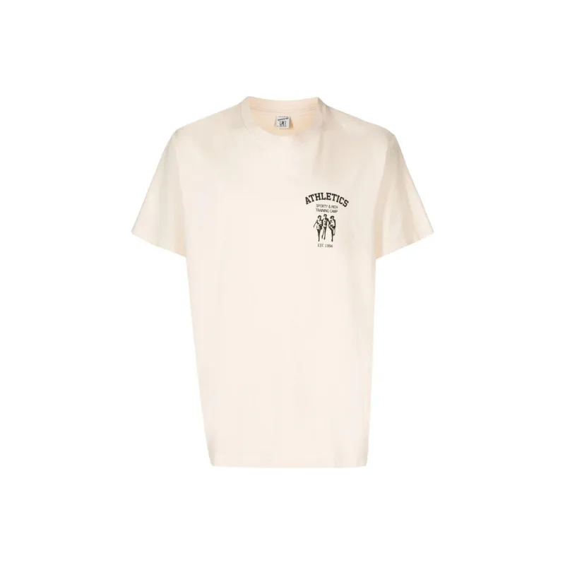 SPORTY & RICH Athletics Logo print T shirt-0