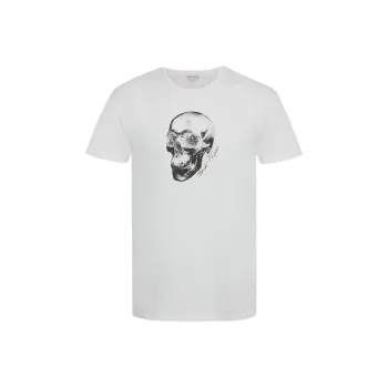 Alexander McQueen Skull T Shirt Men's White