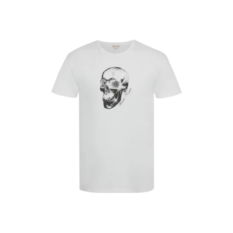 Alexander McQueen Skull T Shirt Men's White-0