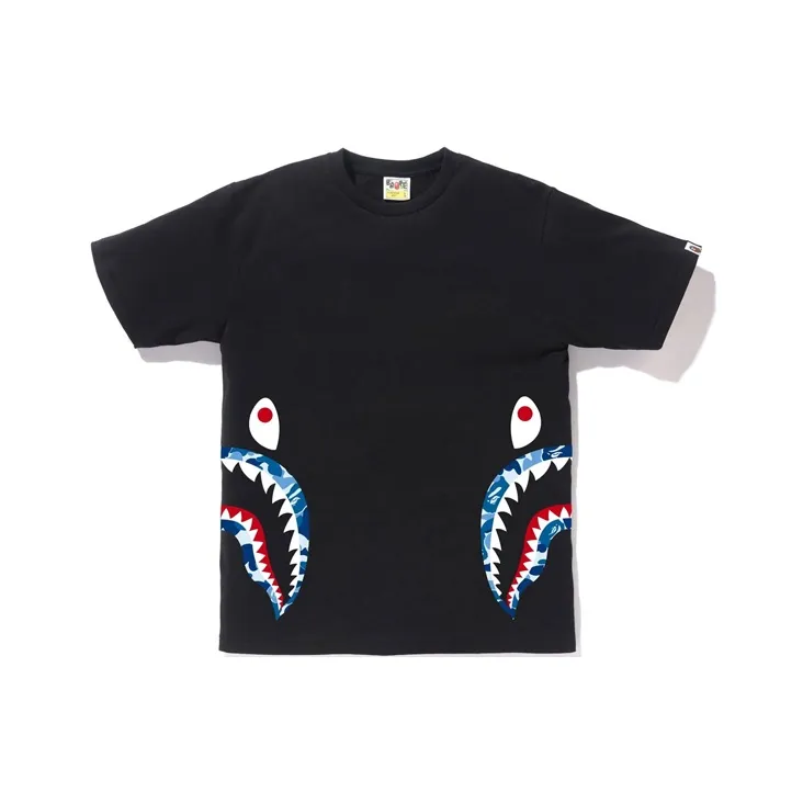 Bape Flame Side Shark Tee-0