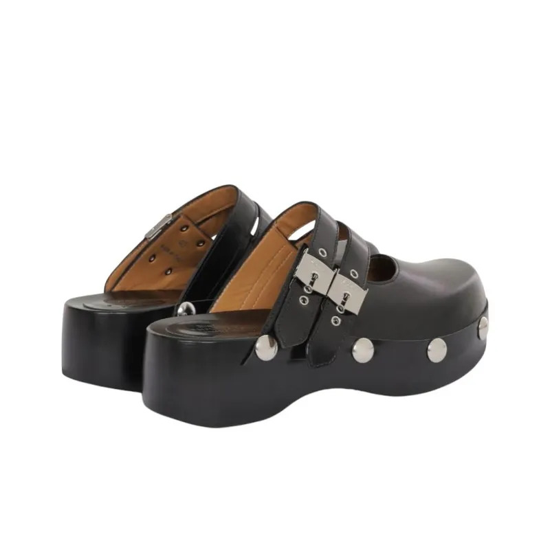 Scholl x PHILOSOPHY DI LORENZO SERAFINI Closed Toe Slippers Women's Black-3