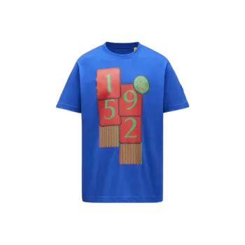 MONCLER GENIUS T Shirts Men Blue