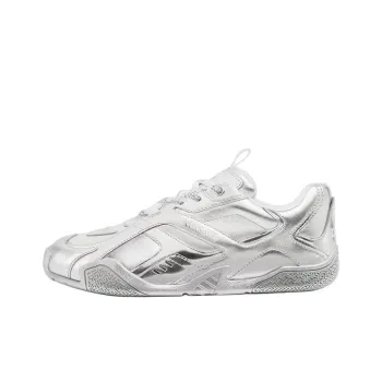 FANSIZHE Galaxia Low Top Casual Shoes Women's Silver