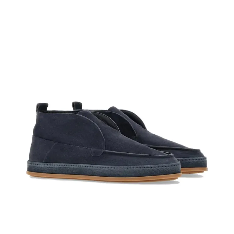 HOGAN H683 Ankle Boots Men's Blue-2