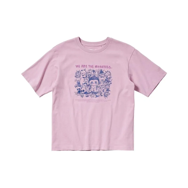 Pop Mart X UNIQLO T Shirts Unisex Pink-0