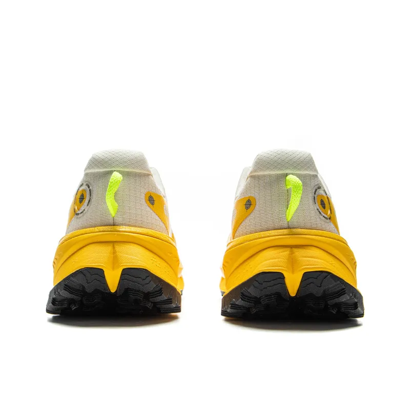 LiNing Anti Slip Wear Resistant Low Top Casual Trail Running Shoes Men's Beige Yellow-5