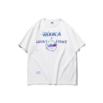 Guuka Drop Shoulder Sleeve T Shirt Unisex White