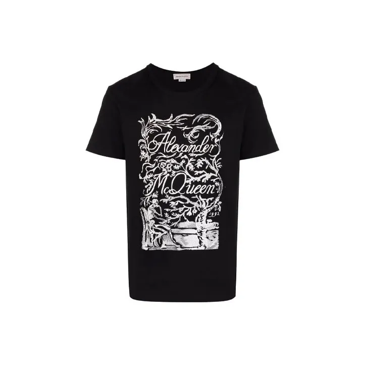 Alexander McQueen Logo print Short sleeved T shirt-0