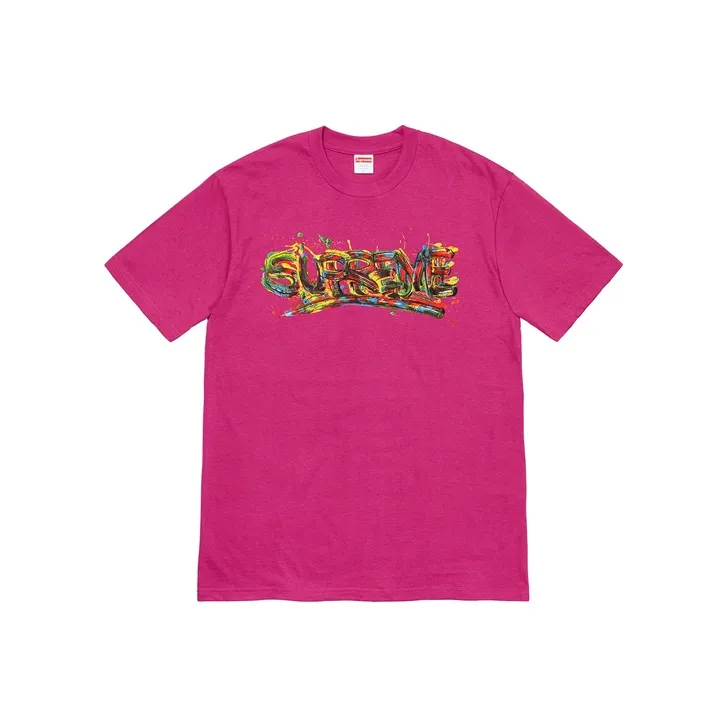 Supreme Paint Logo Tee-0
