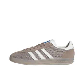 Adidas Originals GAZELLE INDOOR Anti Slip Wear Resistant Low Top Skateboard Shoes Unisex Brown Gray