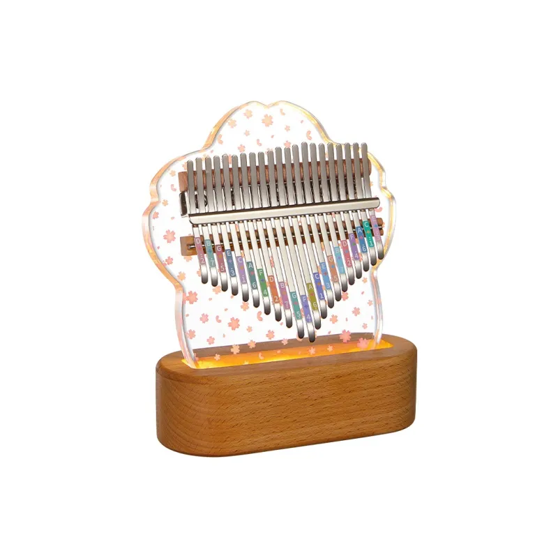 CEGA Acrylic Kalimba Fully Transparent Appearance 17/21 Keys Thumb Piano-40