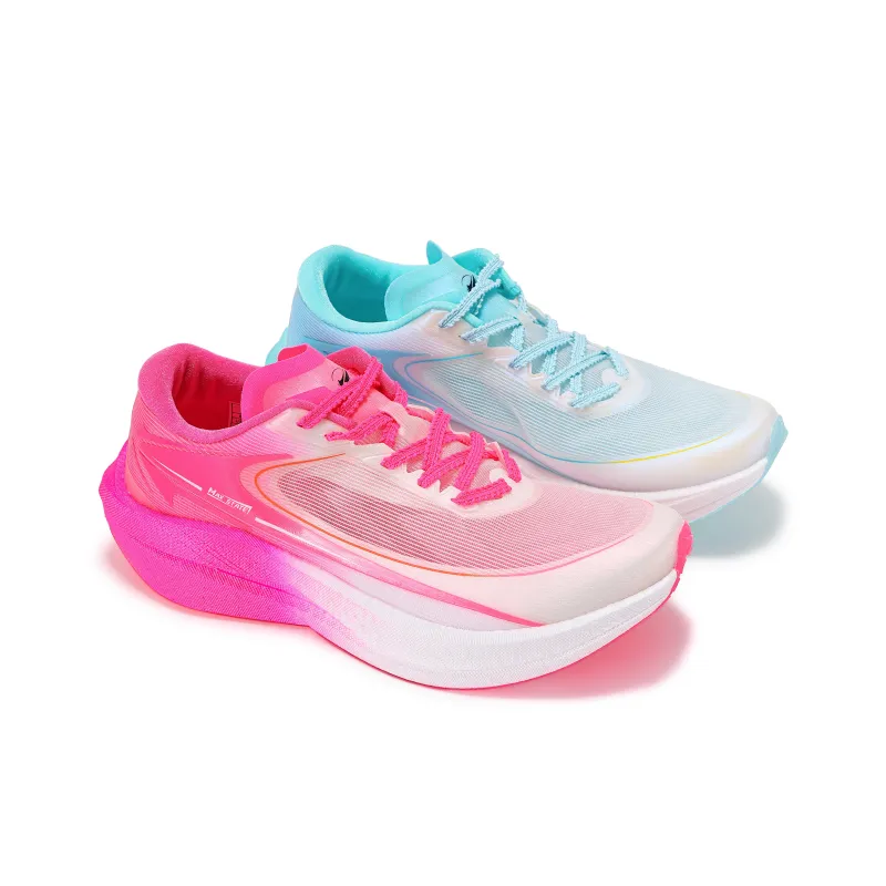XINGHUOLI Running Shoes Unisex Low Top Red Blue BUFF Mismatched-2