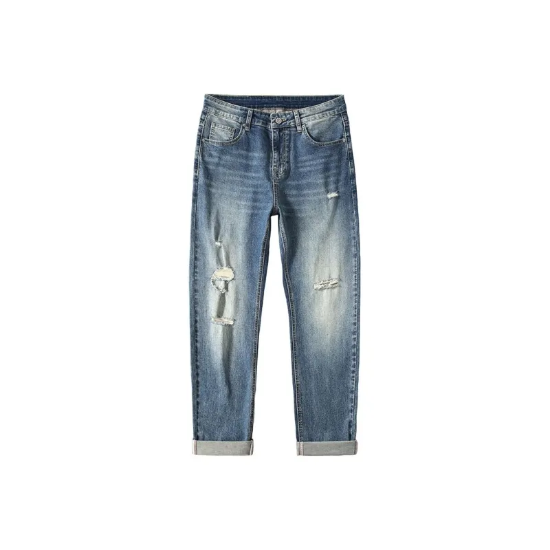 BENGEN Jeans Unisex Vintage Blue-0
