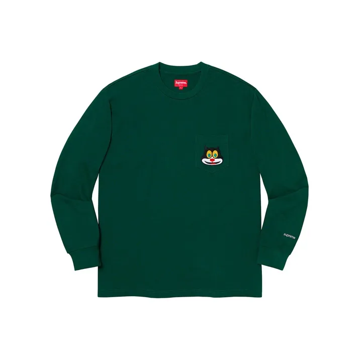 Supreme Cat L/S Pocket Tee-0