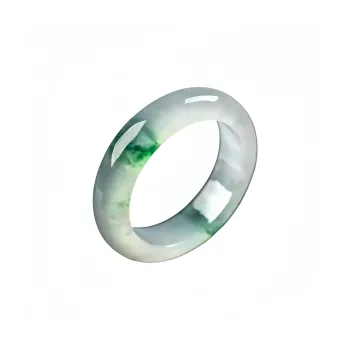 MY WORLD BEGINS AND ENDS WITH YOU Glutinous Jade Jadeite Rings Unisex