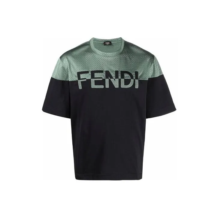 FENDI T-Shirts Men Black-0