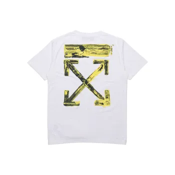 OFF WHITE Slim Fit Acrylic Arrows S/S T Shirt