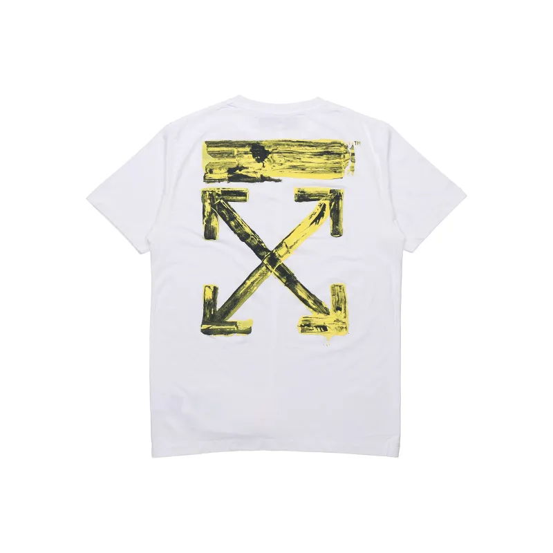 OFF WHITE Slim Fit Acrylic Arrows S/S T Shirt-0