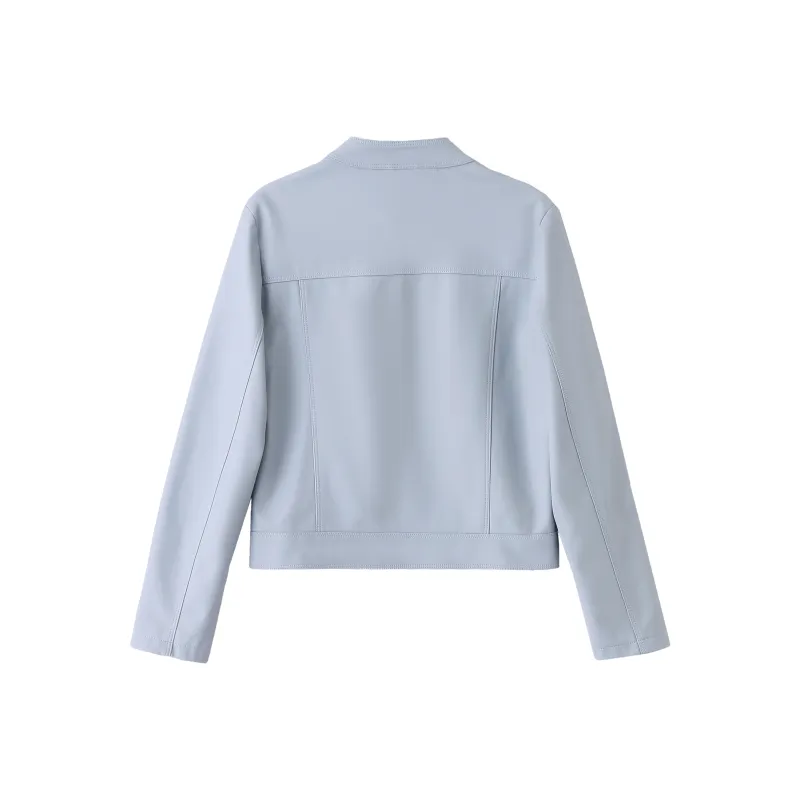 Yi Mengyuan Leather Jackets Coats Women's-1