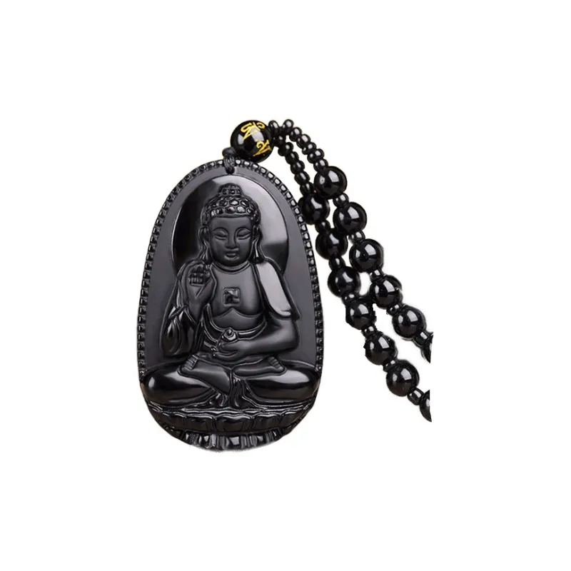 GUDUD Obsidian Necklaces Unisex-11