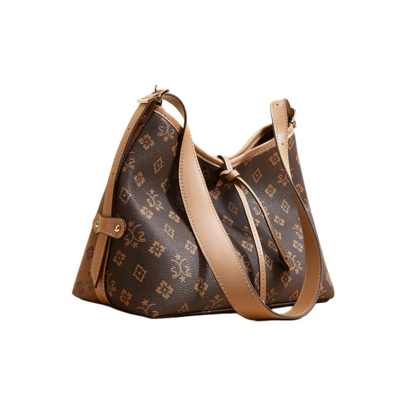 HARSON Synthetic Leather Tote Bag, HOBO Bag, Shoulder Bag, Crossbody Bag Regular Women's Coffee & Earth Yellow-1