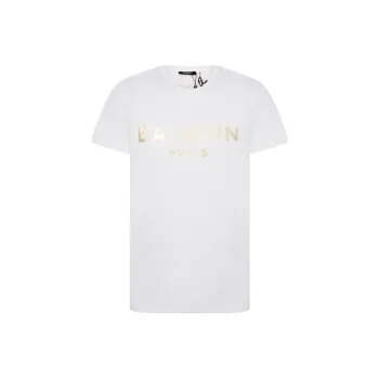 BALMAIN Gold Foil T Shirt