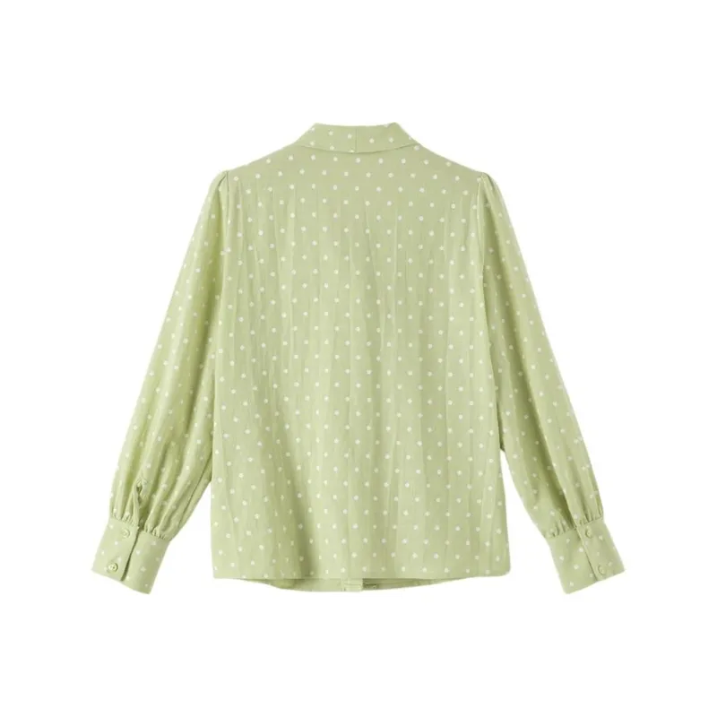Late White Shirt Women's Verdant Green-1