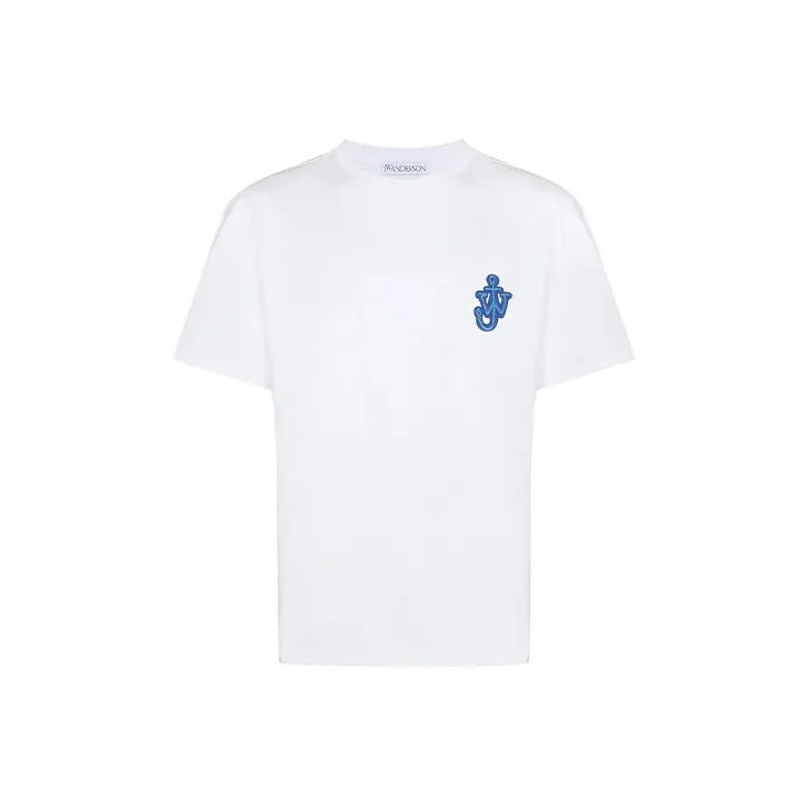 JW Anderson Logo Embroidered Crewneck T Shirt-0