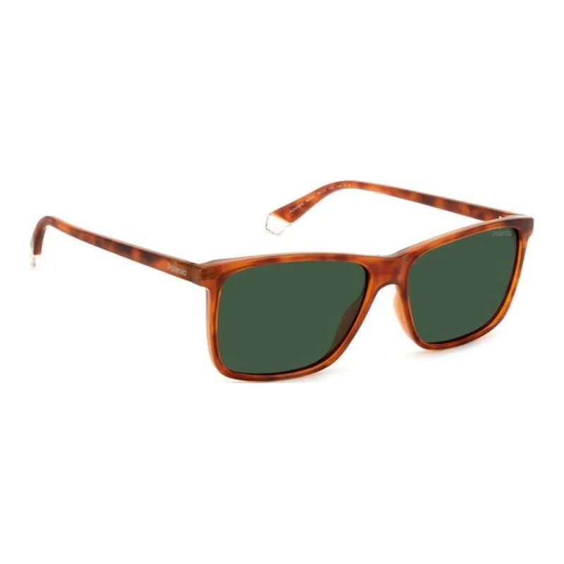 Polaroid Polycarbonate Rectangular Sunglasses Men's Tortoiseshell-1