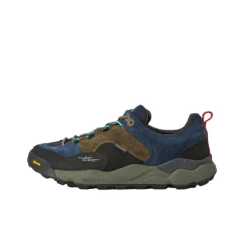 FLOWER MOUNTAIN x BARBOUR Back Country Uni Low Top Casual Shoes Unisex Marine Blue