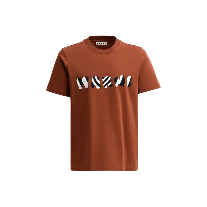 MARNI T-Shirts Men Brown-0