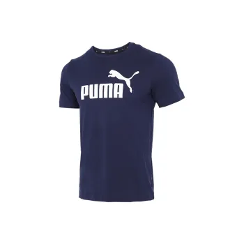 PUMA Set in Sleeve T Shirt Men's Navy Blue