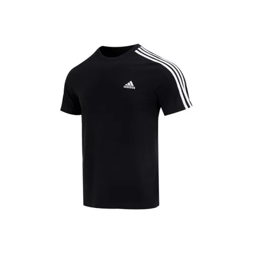 Adidas Pink Shipping With AdiClub Essentials Single Jersey 3 Stripes Tee