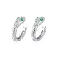 Phantom Spirit Trail Clip-on Earrings 1 Pair (Green Eye)