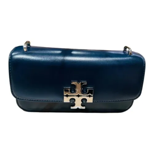 TORY BURCH Eleanor Cow Leather Handbag Shoulder Bags Small Size Women's Marine Blue