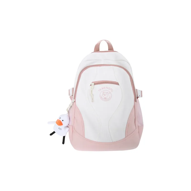 Travel Nylon Backpack Unisex Black/Green/Pink/Gray-11