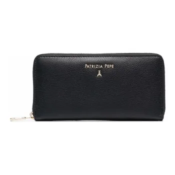 Patrizia Pepe Pebble leather Continental Wallet