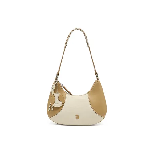 JOSINY Synthetic Leather Crossbody Underarm Shoulder Bag Women's Ecru Nude Pink