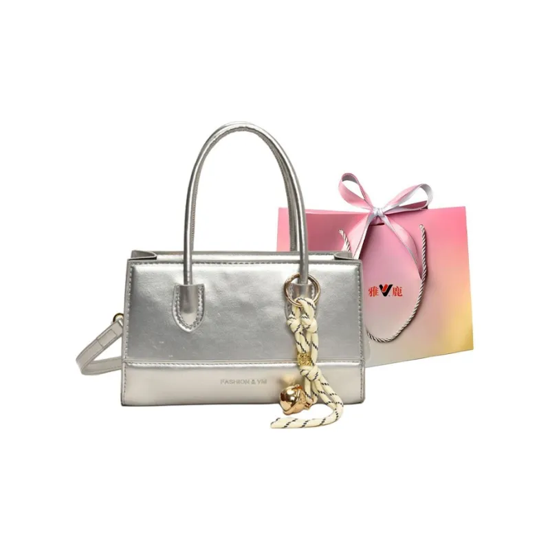 Yalu PU Shoulder Bag, Crossbody Bag, Handbag Regular Women's White/Black/Silver/Pink-14