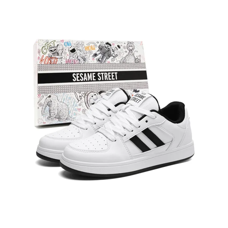 SESAME STREET Coverage Warm Slip-Resistant Cushioning Low-Top Skateboard Shoes Unisex-8