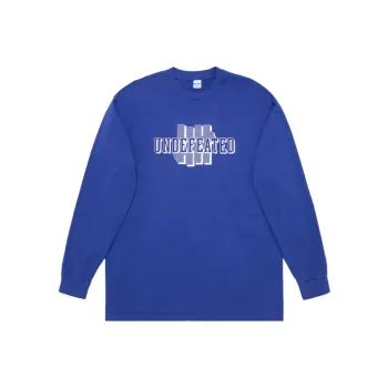 UNDEFEATED Straight Long-Sleeved T-Shirt Men's Blue