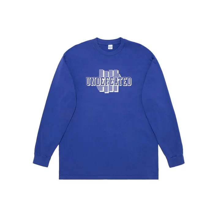 UNDEFEATED Straight Long-Sleeved T-Shirt Men's Blue-0
