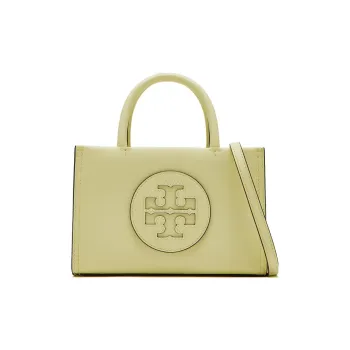 TORY BURCH Ella Bio Synthetic Leather Tote Bag, Shopping Bag, One Shoulder Handbag Mini Women's Green