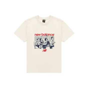 New Balance Drop Shoulder Sleeve T Shirt Men's Ivory